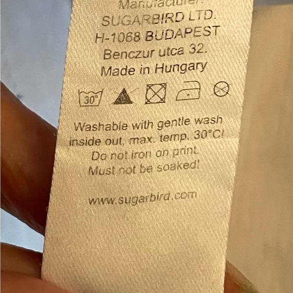 Sugarbird Limited Collection Gaga Oh La La RARE white cotton t-shirt, size 6 - Picture 11 of 12